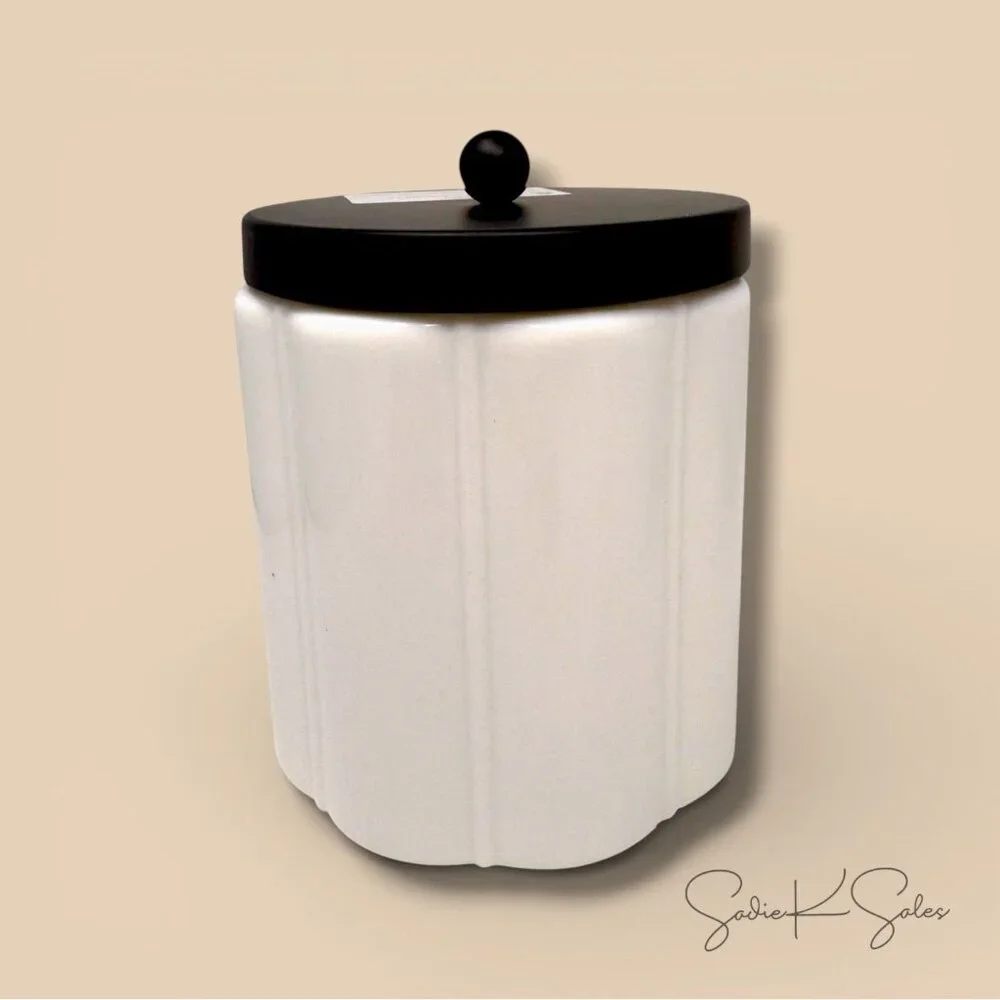 Milk Glass Bath Canister, Large Scalloped – Hearth & Hand Magnolia, Target 2023
